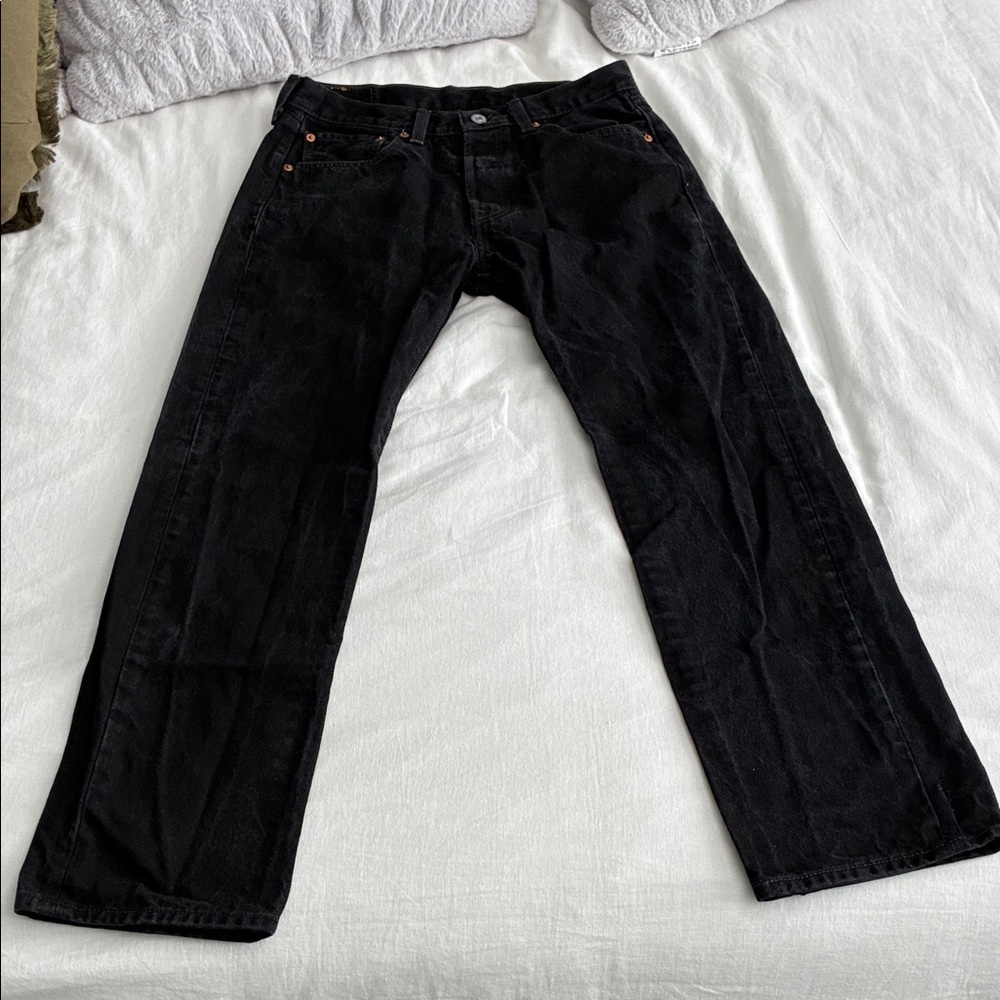 Men's Black 501 Levi’s denim jeans